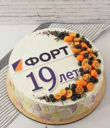Торт корпоративный с логотипом