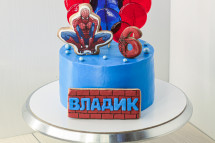 Торт с пауком и леденцами Торт с пауком и леденцами