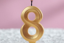 Свеча для торта цифра "8"